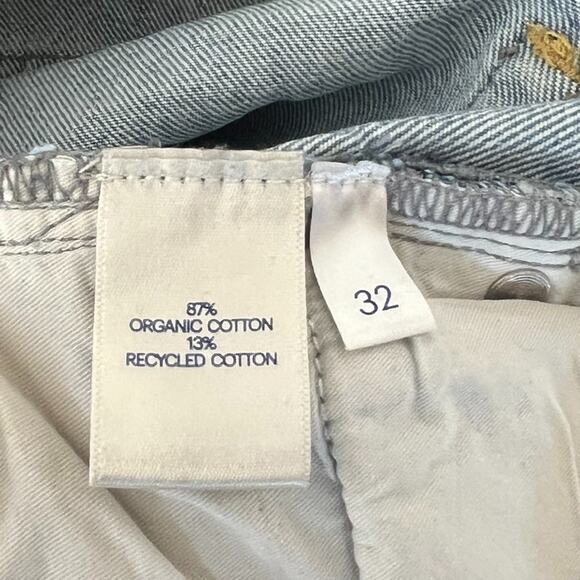 Raey Jeans Women's Size 32 Straight High Rise Cropped Organic Cotton Button Fly - Picture 5 of 11